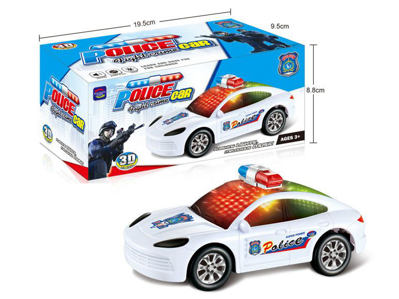 B/O Go And Bump 3D Police Car With Light And Music