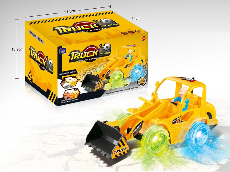 B/O Go And Bump Bulldozer Engineering Vehicle With Light And Music