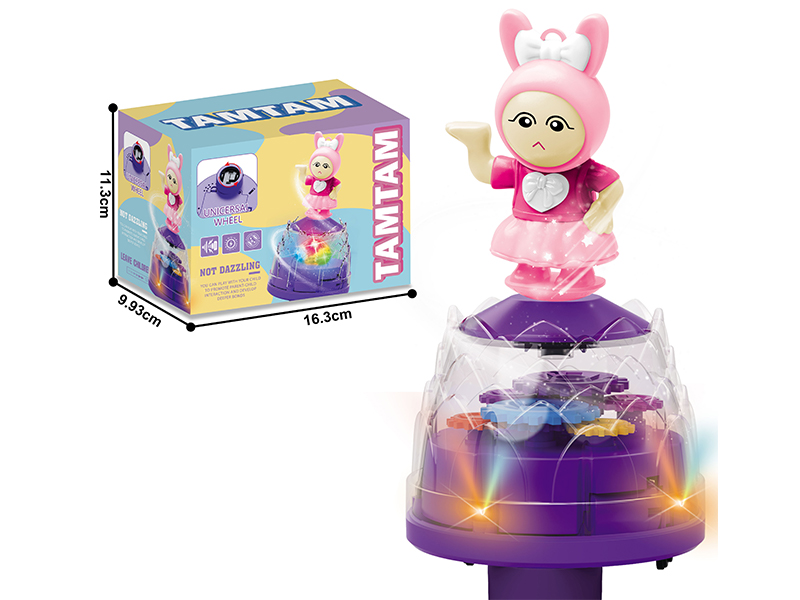 B/O Girl Rabbit Dental Wheel Lotus