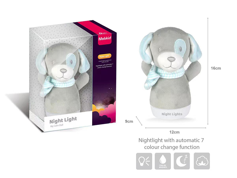 Baby Soothing Toys Plush Night Light(Dog)