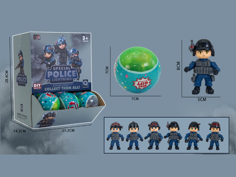 24PCS DIY Special Police