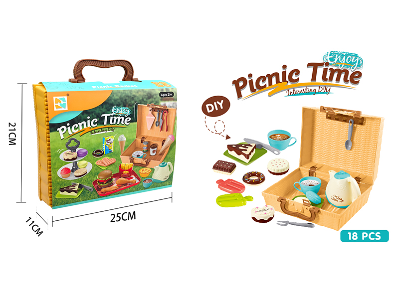 Picnic Basket Dessert Afternoon Tea Set 18pcs