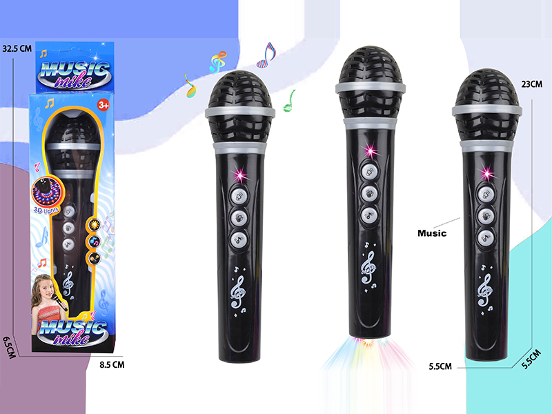 Microphone With Light And Music