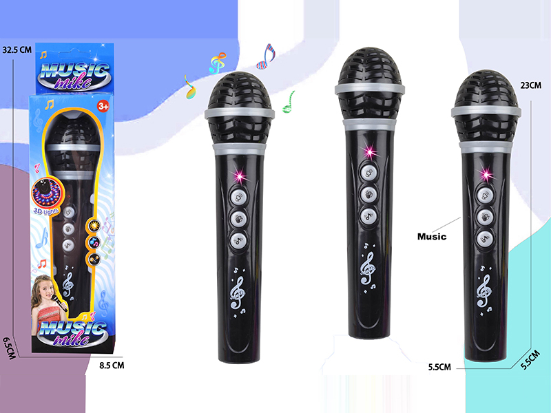 Microphone With Light And Music