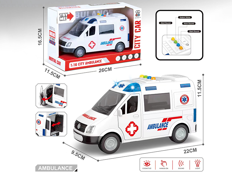 1:16 Friction Ambulance(4 Keys With Light And Music)