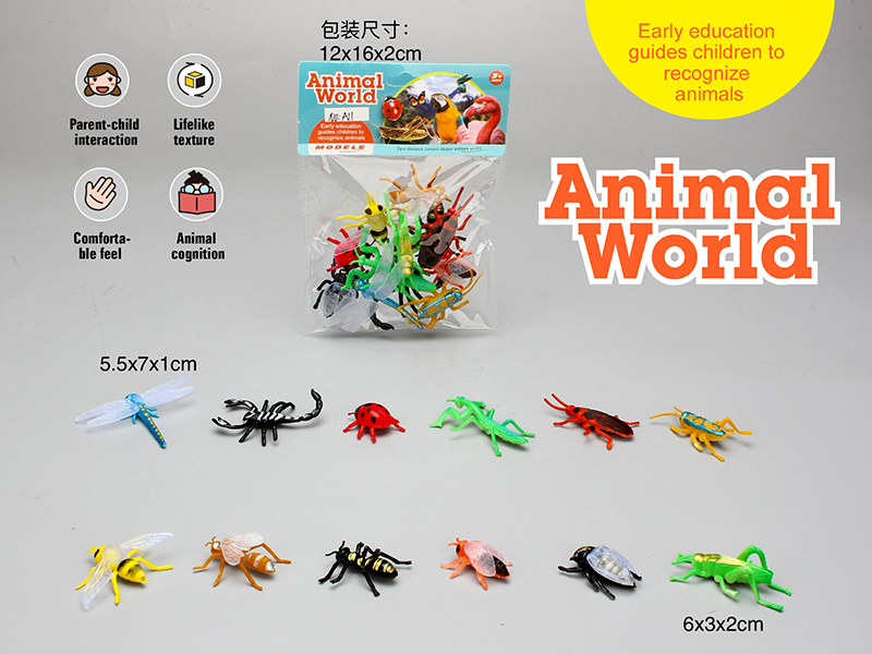 PVC Solid Insect Set