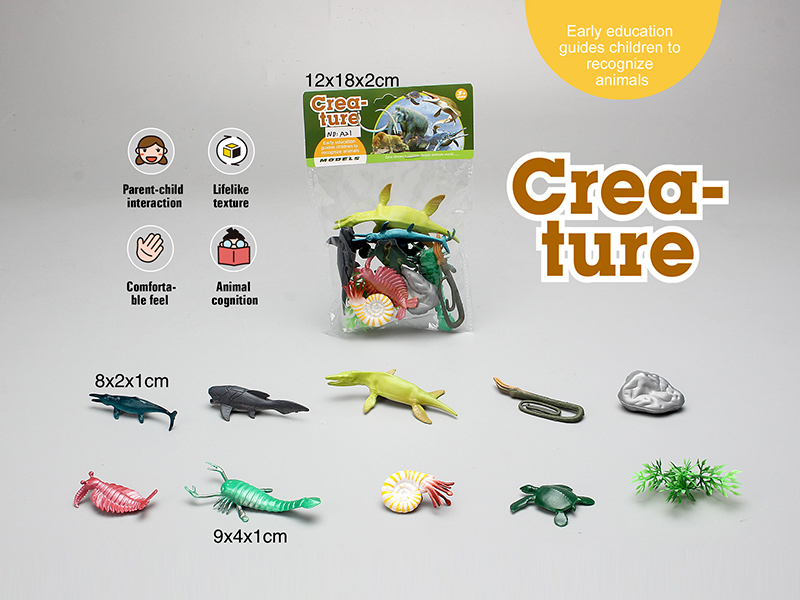 PVC Solid Ancient Marine Animal Set