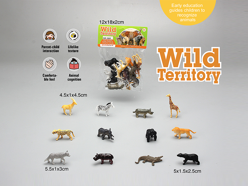 PVC Solid Animal Set