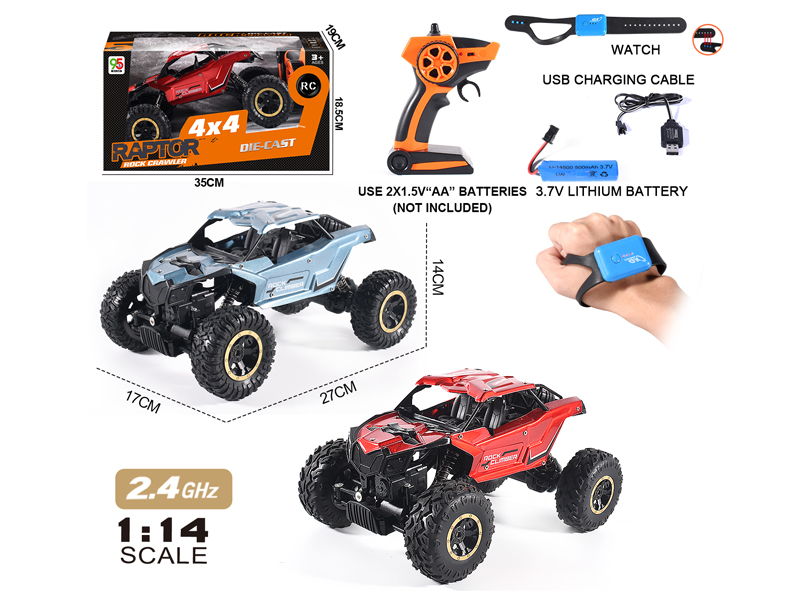 1:14 2.4G R/C Alloy Off-Road Climbing Vehicle With Watch