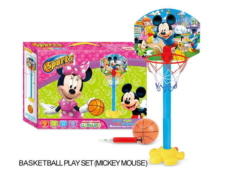 Mickey Mouse Basketball Stand(With Ball + Pump)