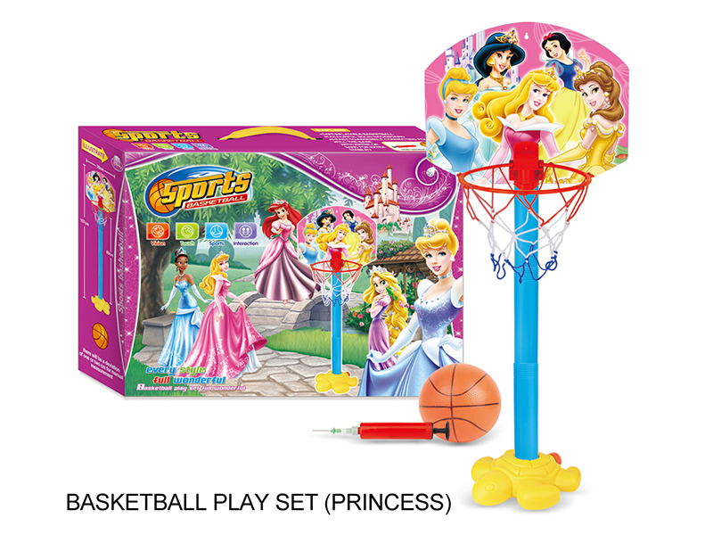 Disney Princess Basketball Stand(With Ball + Pump)