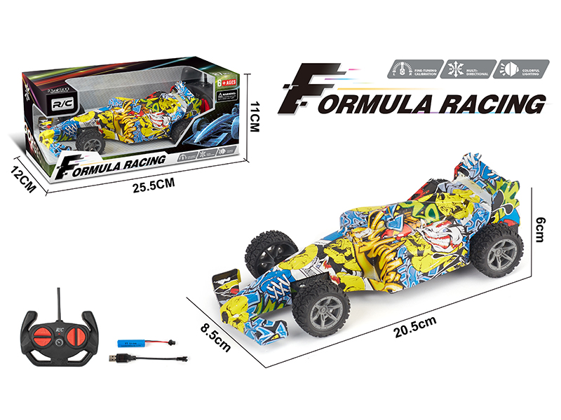 1:20 4-Channel Remote Control F1 Racing Car(Graffiti Version)