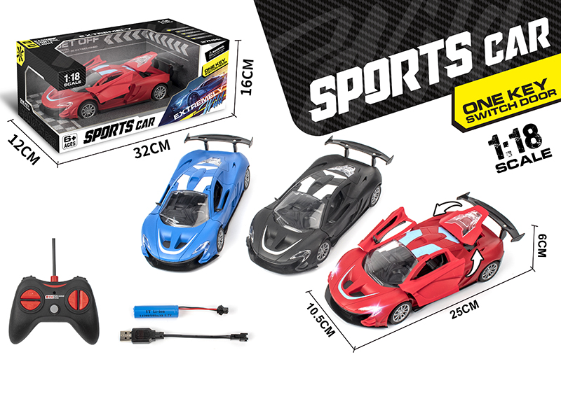1:18 4-Channel Remote Control Simulated Car(One Key Open The Door)