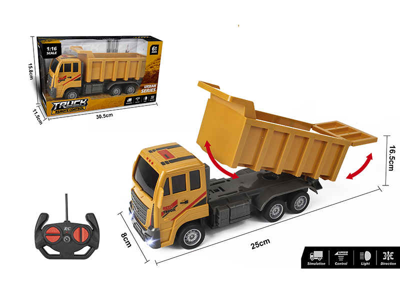 1:16 4-Channel Remote Control Dump Truck