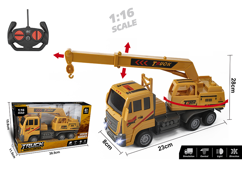 1:16 4-Channel Remote Control Engineering Crane