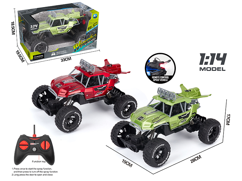 1:14 5-Channel Remote Control Spray Off-Road Climbing Car