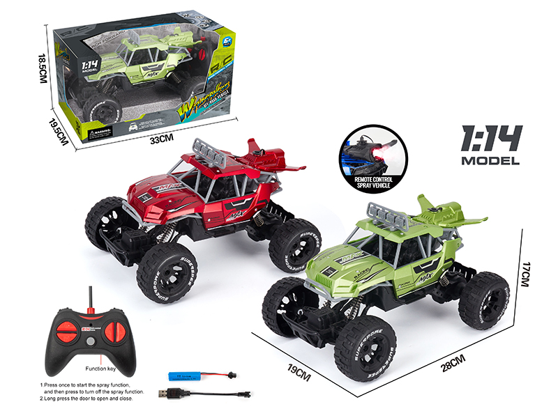 1:14 5-Channel Remote Control Spray Off-Road Climbing Car