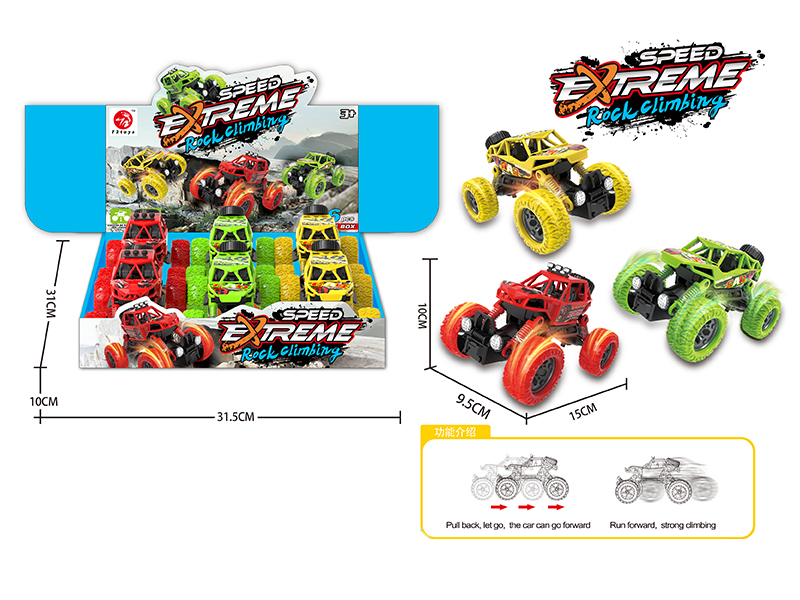 Pull Back Skeleton Stunt Vehicle 6PCS