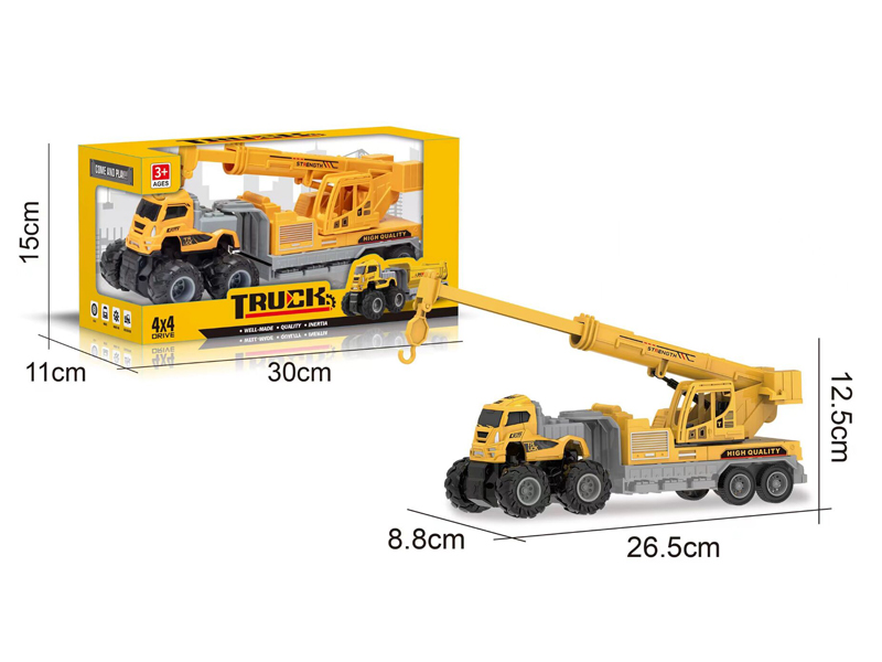 4WD Friction Crane Construction Vehicle