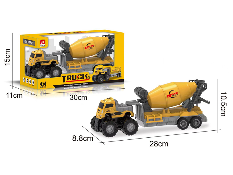 4WD Friction Mixing Truck Construction Vehicle