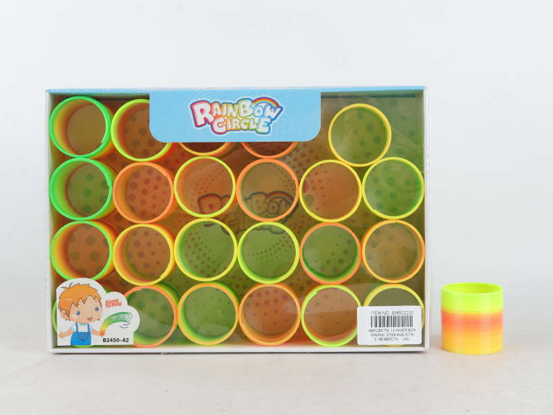 24PCS Rainbow Circle