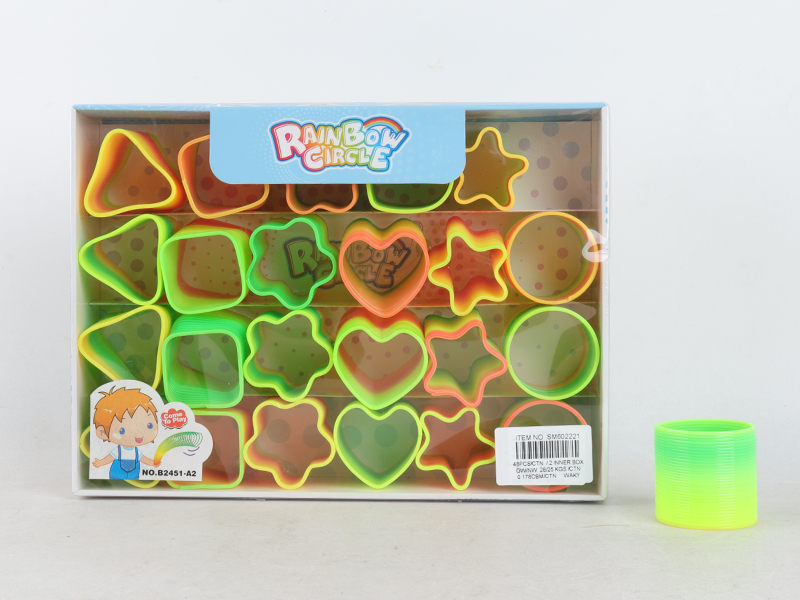 24PCS Rainbow Circle