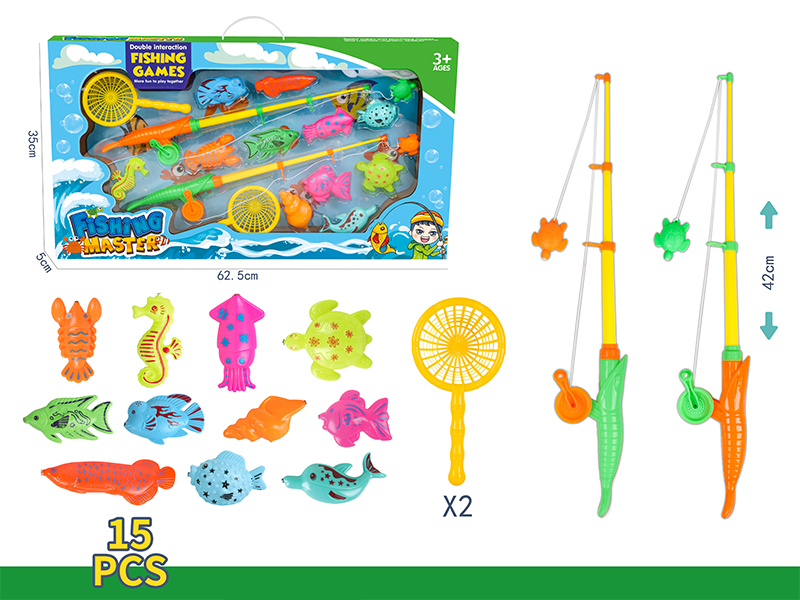 15PCS Fishing Toy
