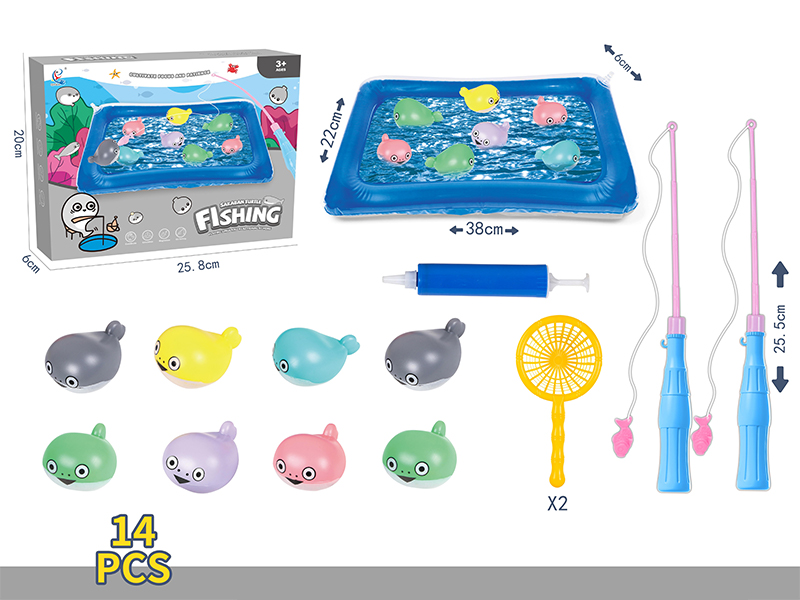 14PCS Fishing Toy