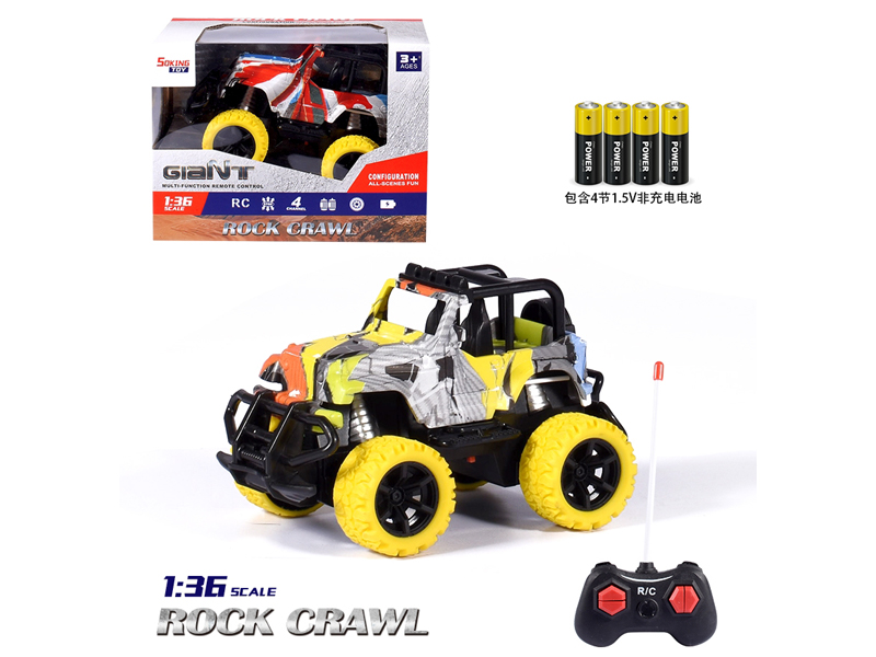 1:36 R/C Wrangler Graffiti Car