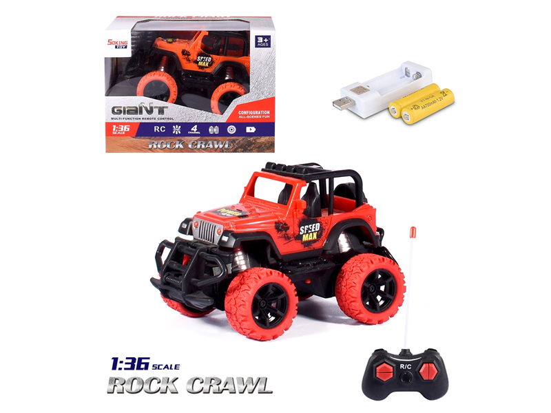 1:36 R/C Wrangler Transfer Printing Vehicle