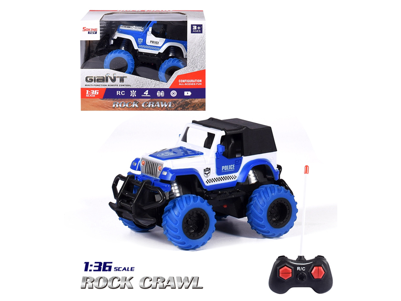 1:36 R/C Jeep Police Car