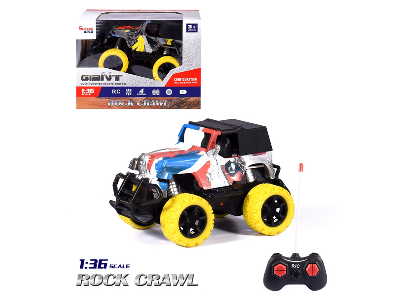 1:36 R/C Jeep Graffiti Car