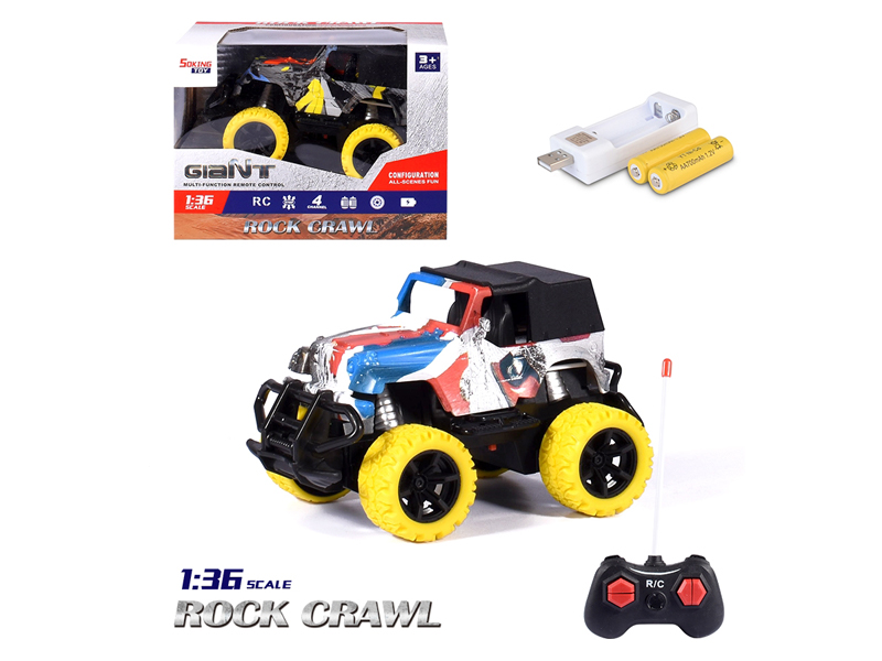 1:36 R/C Jeep Graffiti Car