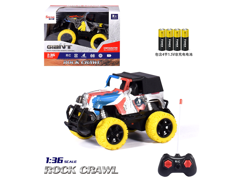 1:36 R/C Jeep Graffiti Car