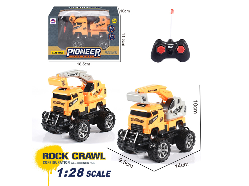 1:28 R/C Crane Construction Vehicle