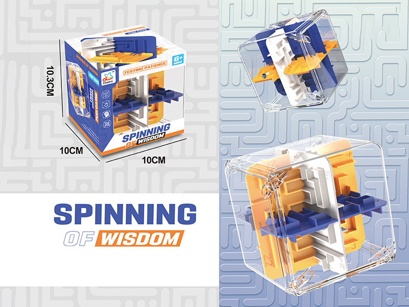 24 Sided Solid Color 3D Maze