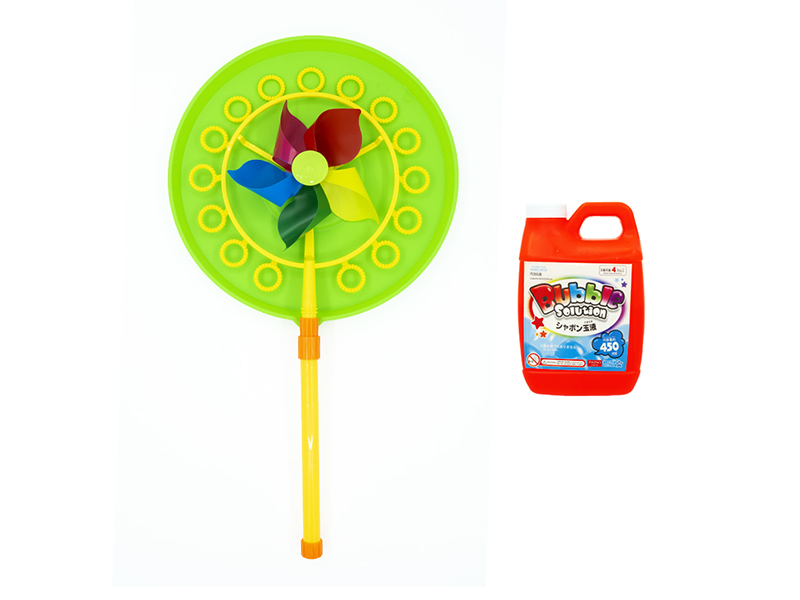 Bubble Blowing Toys Windmill Large Bubble Stick Tray Set