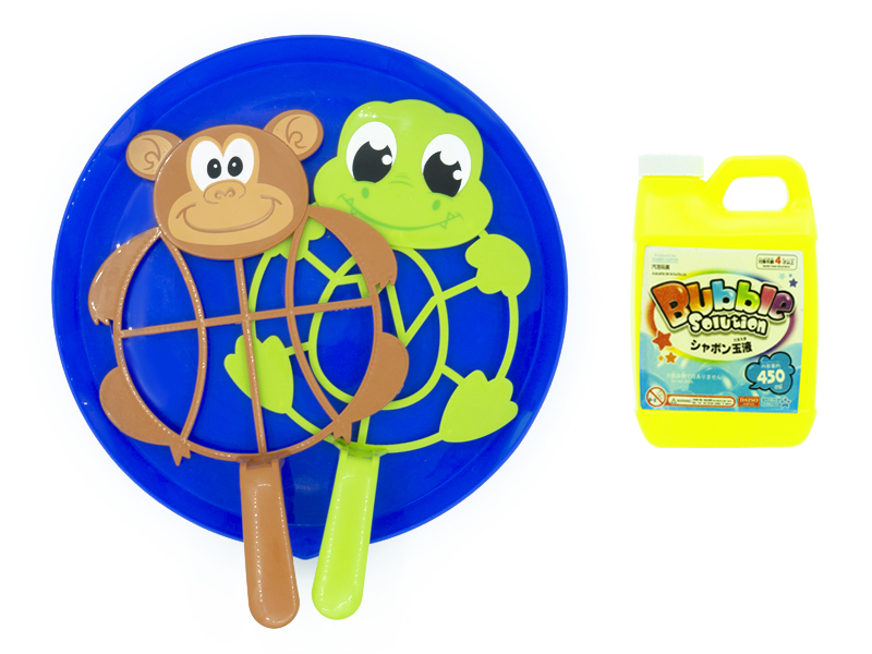 Bubble Blowing Toys Cartoon Large Bubble Stick Tray Set