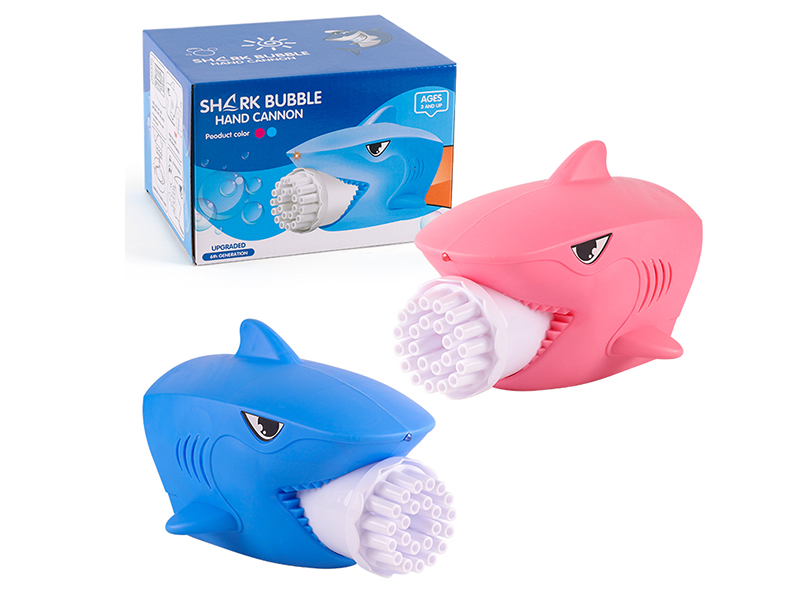 23 Holes Shark Bubble Machine With Light
