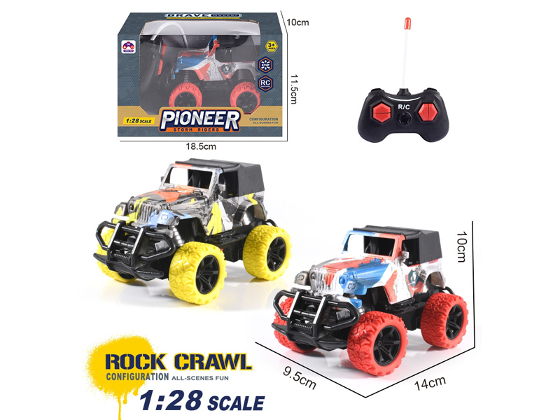 1:28 R/C Jeep Graffiti Car