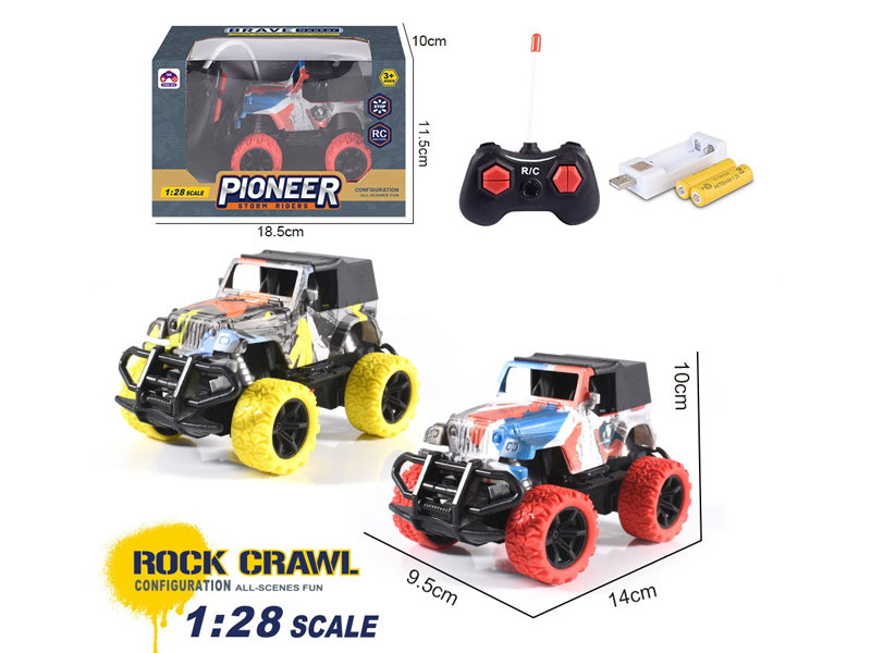 1:28 R/C Jeep Graffiti Car