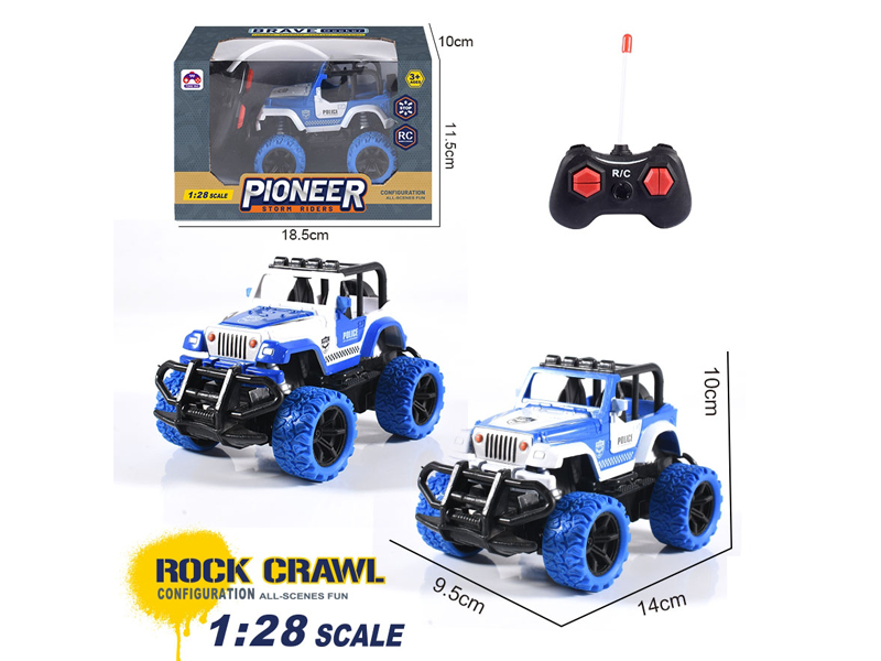 1:28 R/C Wrangler Police Car