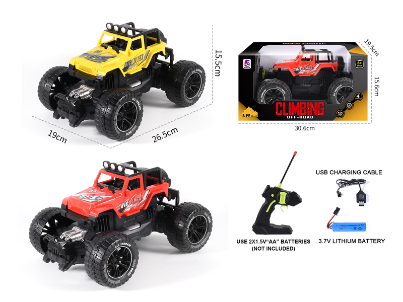 1:14 4CH R/C  Wrangler Climbing Car