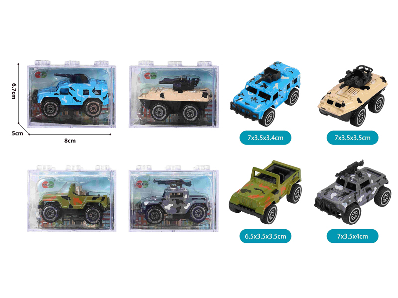 Alloy Slide Military Vehicles