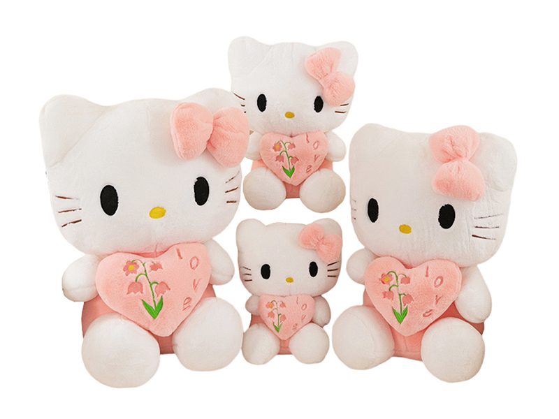 45CM Heart Hugging Kt Cat Plush Doll