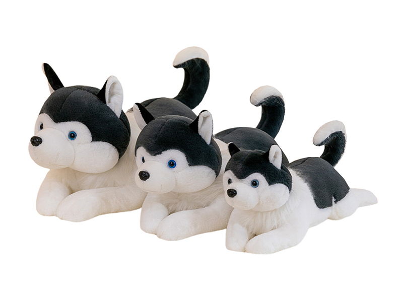 70CM Simulated Husky Plush Pillow Doll