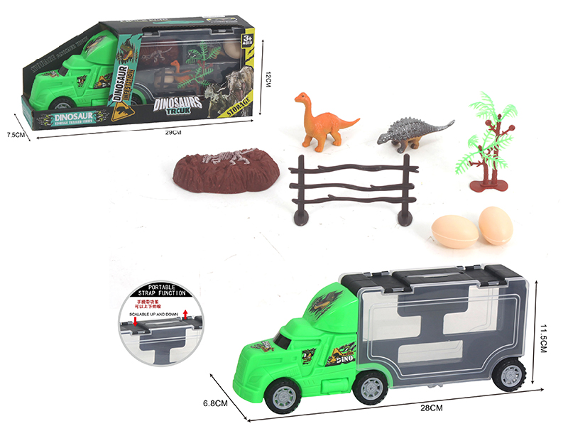 Slide Dinosaur Storage Truck