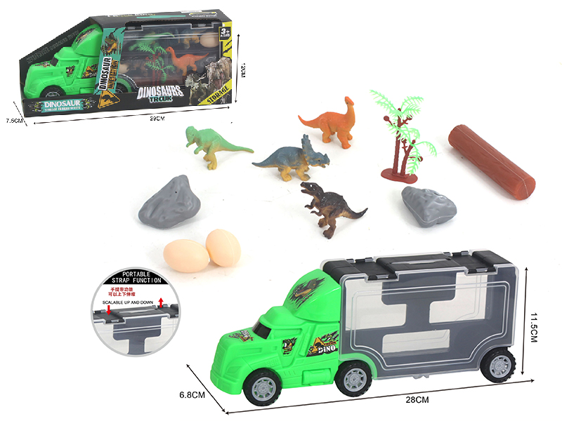 Slide Dinosaur Storage Truck