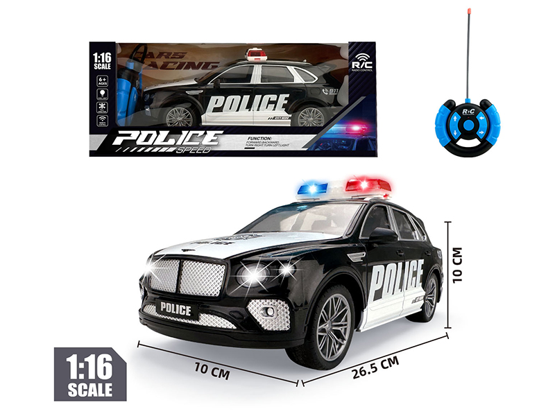 1:16 27MHz 4-Channel Remote Control Bentley Bentayga Police Car With Lights And Sound(Not Included Batteries)