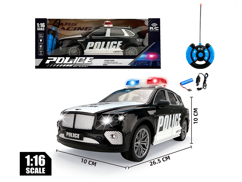 1:16 27MHz 4-Channel Remote Control Bentley Bentayga Police Car With Lights And Sound(Included Batteries)